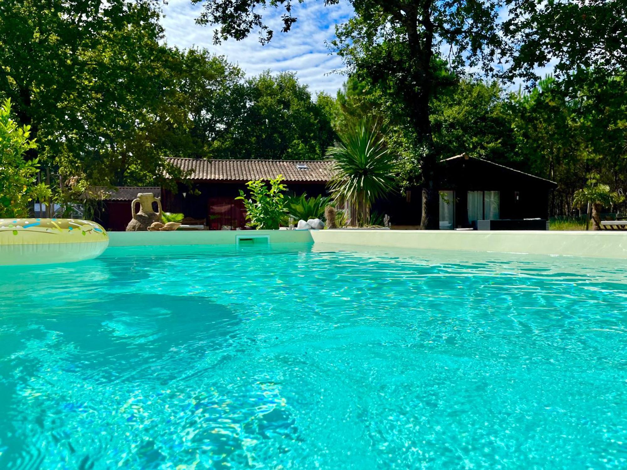 House De La Canopee, Swimming Pool, Lake, Forest, Large Garden And Wifi Hourtin Eksteriør billede