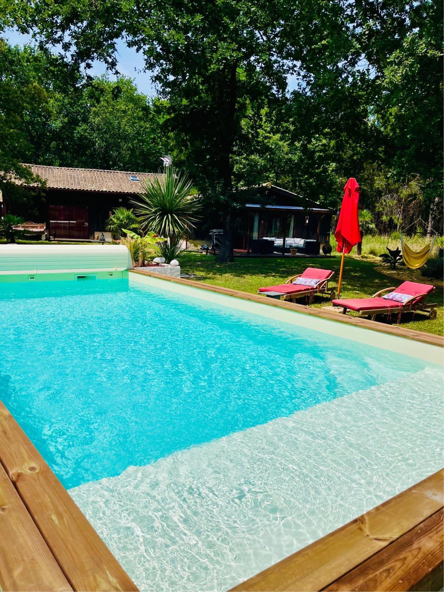 House De La Canopee, Swimming Pool, Lake, Forest, Large Garden And Wifi Hourtin Eksteriør billede